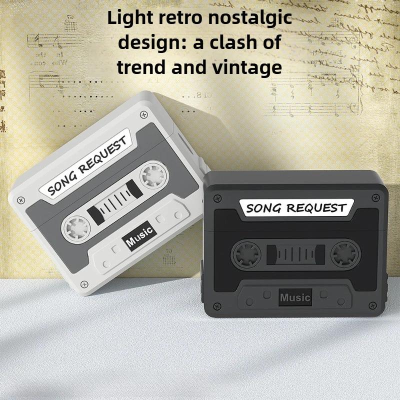3D чехол в виде ретро кассеты для Airpods Pro 3, силиконовый защитный чехол со шнурком для AirPods Pro3, забавная классическая кассета