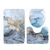 3x Stylish And Eco-friendly Toilet Lid Cover Modern Bathroom Rug Set Gold Pink Marble Contours Mat Y181009-C008