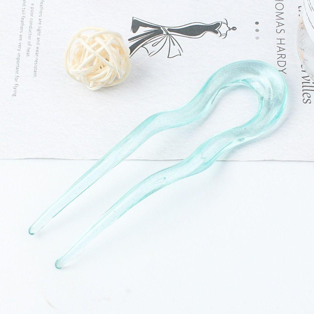 Ацетатная вилка для волос геометрический дизайн палочки для волос элегантная шпилька для женщин девочек