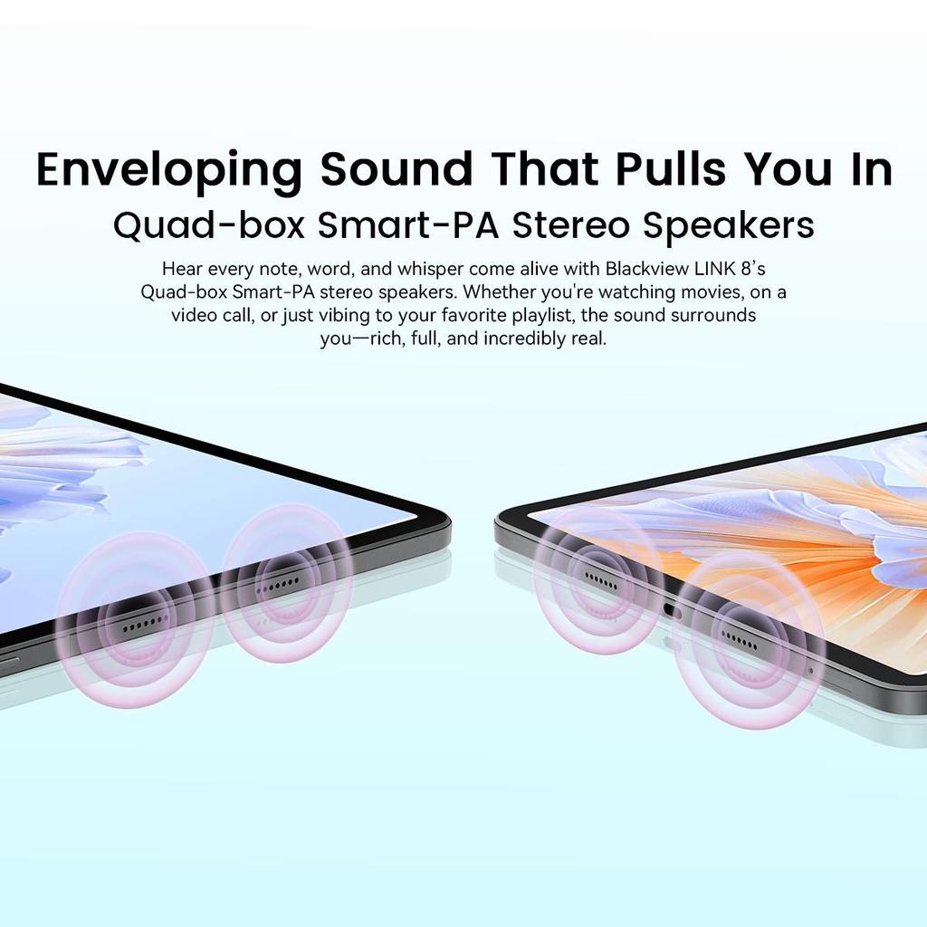 Blackview 2025 LINK 8 12,7-дюймовый планшет Android 15, 12 ГБ ОЗУ 256 ГБ памяти, большой дисплей Widevide L1, восьмиядерный G100, 8400 мАч, 5G WiFi, 4G LET, 18 Вт