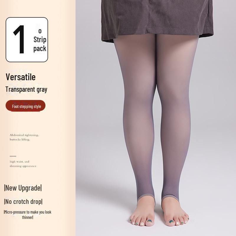 Черные прозрачные леггинсы больших размеров - грузоподъемность 200 фунтов, женские колготки весна/осень/зима