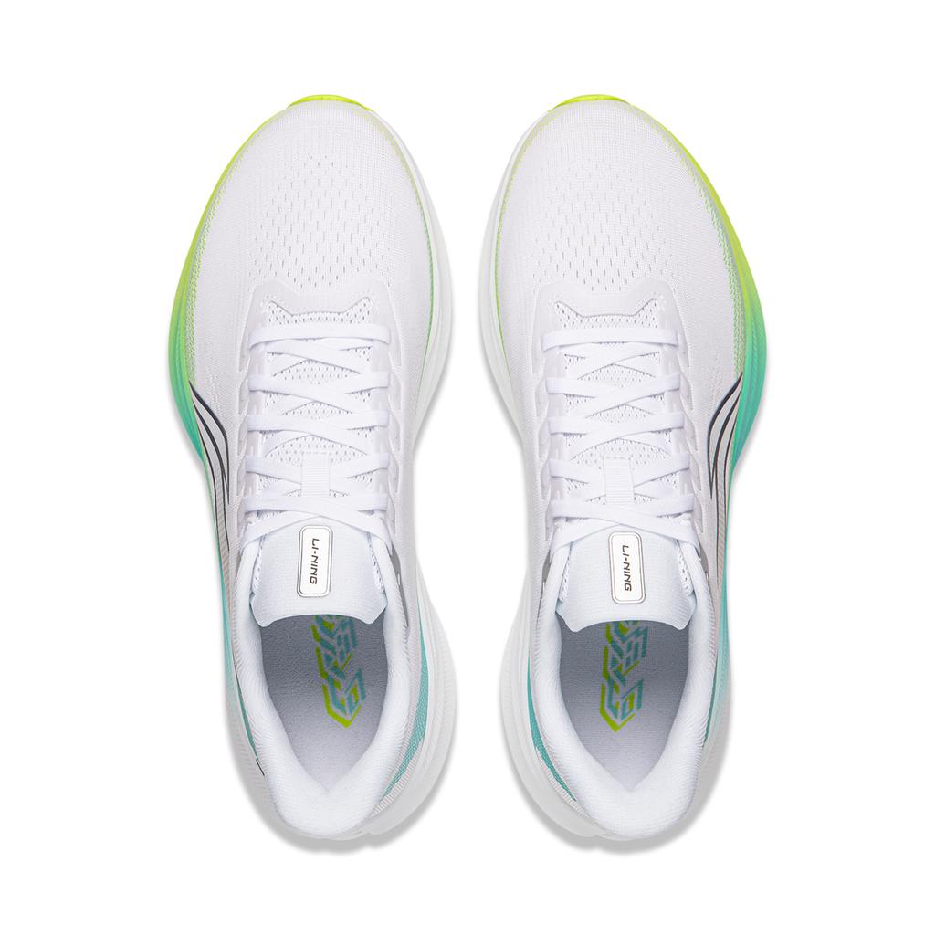 Li Ning Красный Кролик 9 Модный тренд Низкие кроссовки для бега Мужские кроссовки Стандартный-Белый Сияющий-Зеленый ARPW003-15