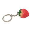 Cute Simulation Strawberry Keychain Lovely Fruit Keyring Car Key Holder For Women Girl Bag Pendant Decoration