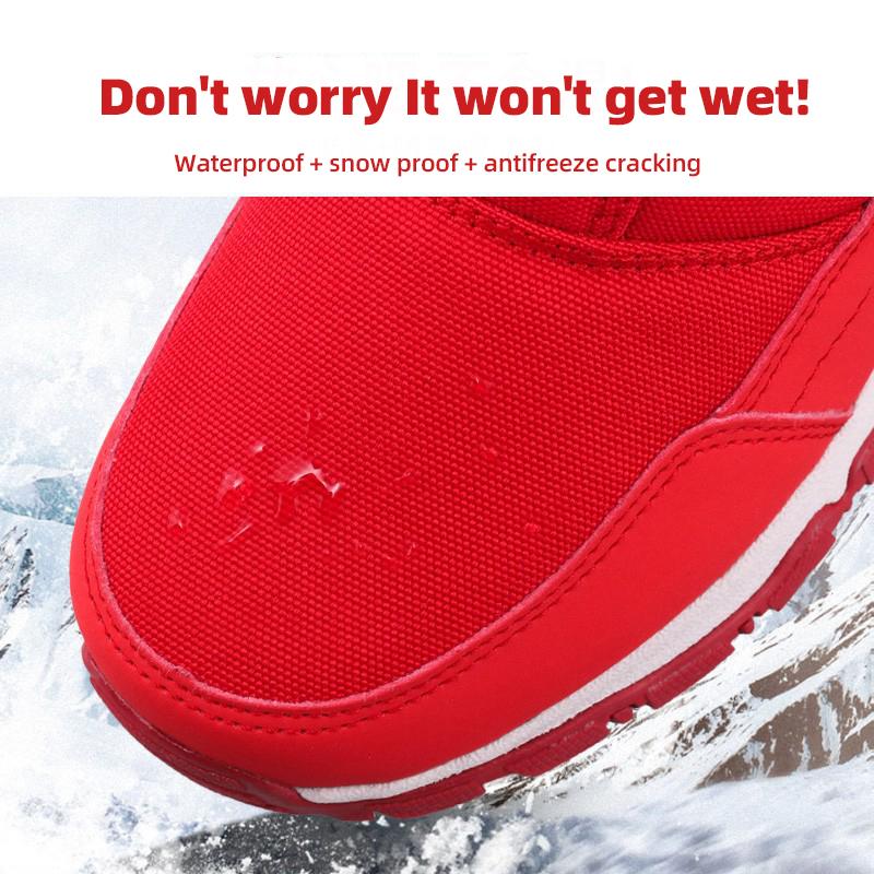 Женские уличные зимние новые зимние ботинки, утепленная теплая зимняя обувь, нескользящая водонепроницаемая короткая хлопковая обувь