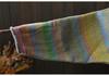Winter Women's Colorful Striped Oversized Knit Sweater with Half-High Collar
