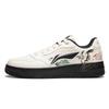 Li Ning Tianji Скользкие, износостойкие, увеличивающие рост, низкие кеды для скейтборда, женские, кремовые AGCU272-6(Команда181-)