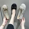 Fashion 2024 Hot Sale Mesh Loafers Summer Breath Women's Flat Shoes Casual Round Toe Slip On Flats Sweet Bowknot Ladies Shoes Zapatos