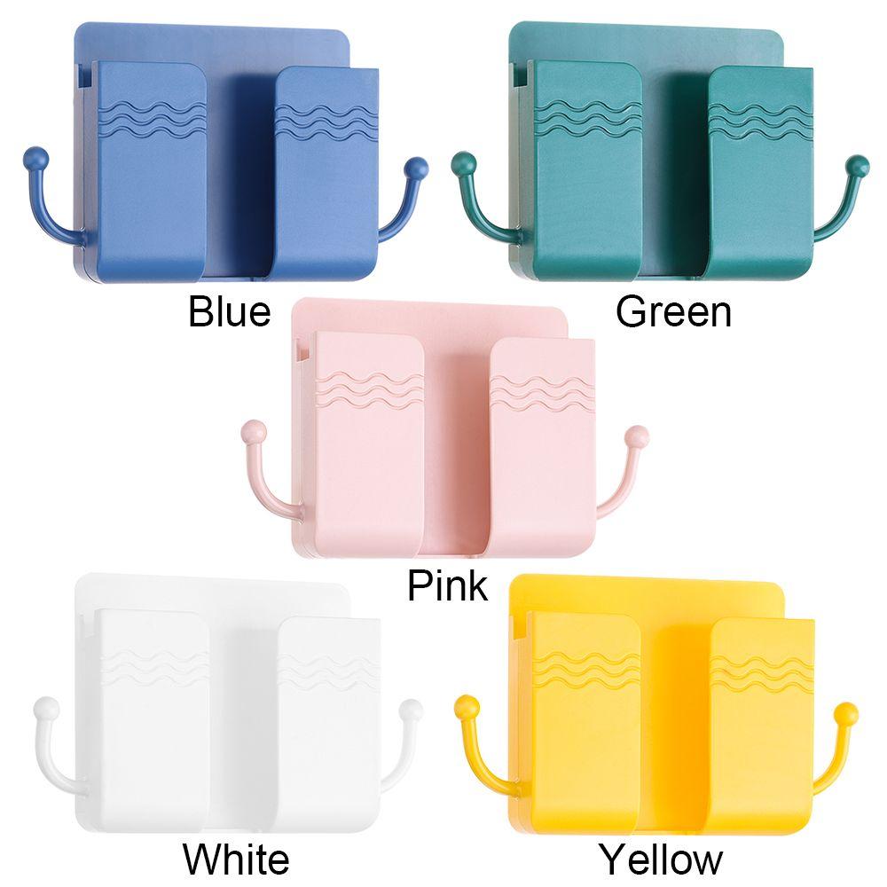 Настенный органайзер для телефона, ящик для хранения телеконтроллеров, крючки для кабелей, держатель для телефона, подставка для телефона