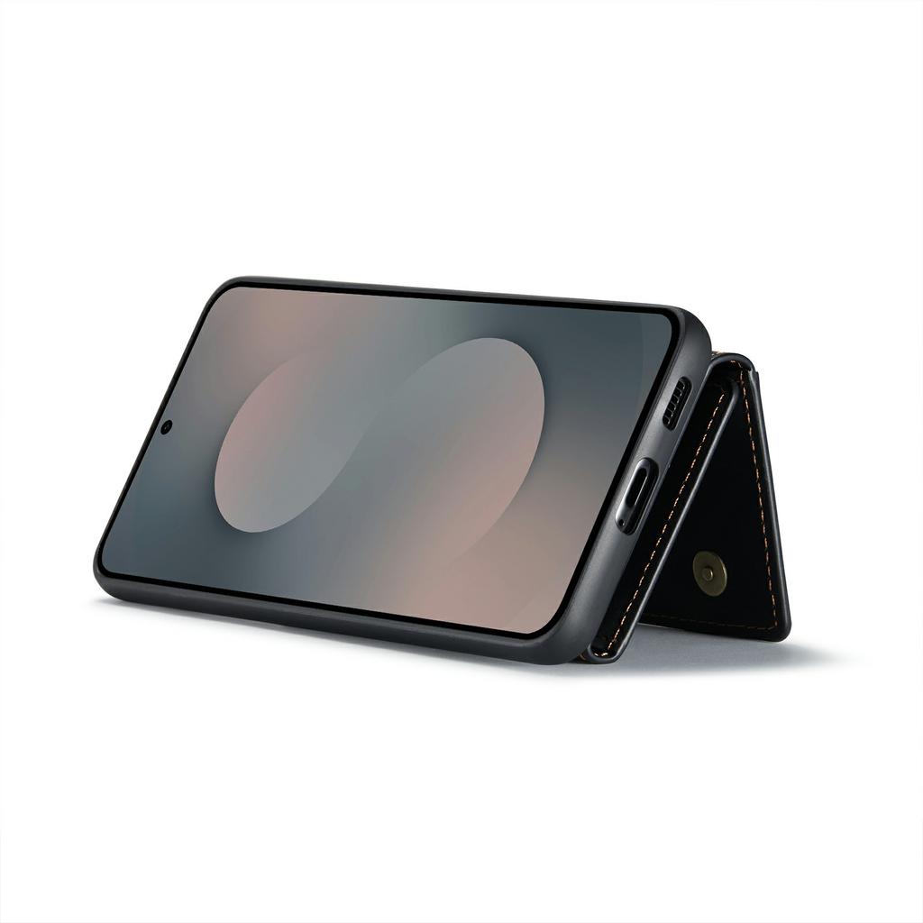 DG.MING Серия M1 для Samsung Galaxy S25 FE Чехол Подставка PU Чехол для телефона со съемным кошельком