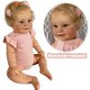 60cm Reborn Toddler Cute Girl Doll with Rooted Blonde