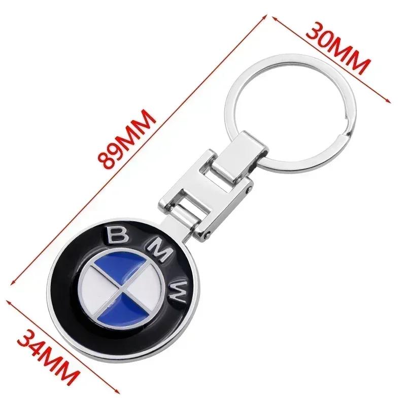 E60 E93 2025 New Hot For BMW 1pc car badge emblem keychain metal Car key ring car decoration keychain For Bmw e46 e90 e60 e39 f3