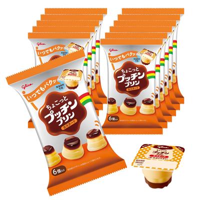 Chokotto Puchin Pudding Custard 20 г 6 шт. x 12 пакетов Ezaki Glico Хранить при комнатной температуре Закуска Ланч-бокс