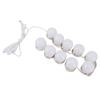 LED Vanity Lights with 10 Dimmable Bulbs USB Adjustable Color and Brightness Mirror Lights for