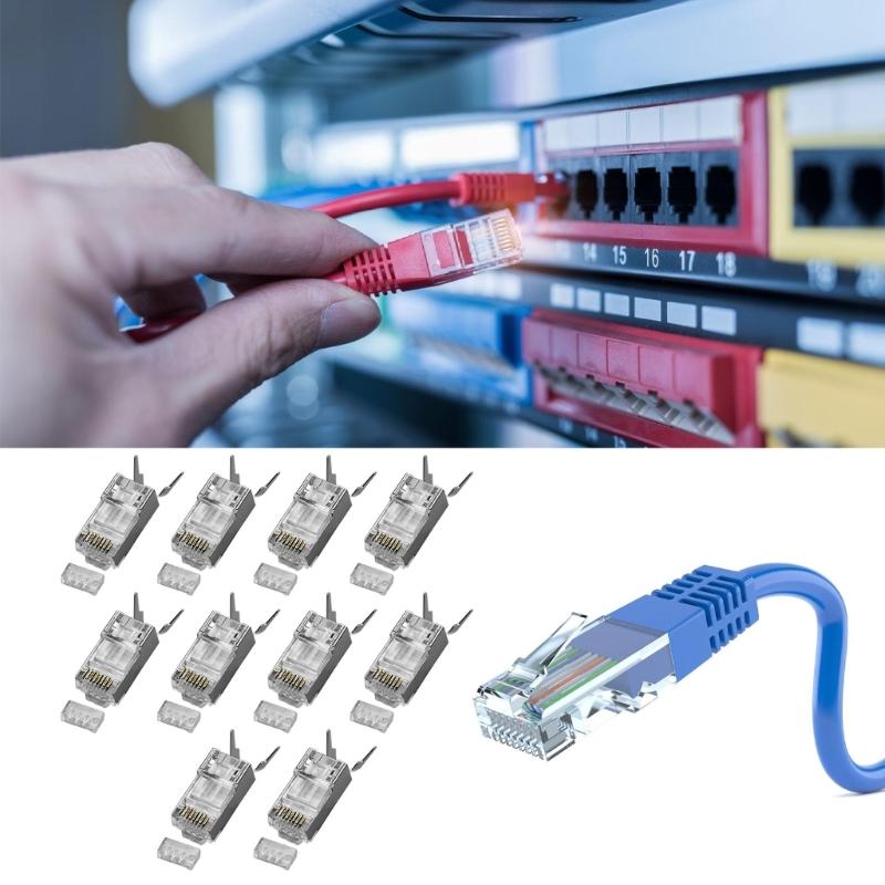 Огнестойкие ПВХ разъемы RJ45 Ethernet CAT6A с улучшенной идентификацией кабеля и устойчивостью к изгибу