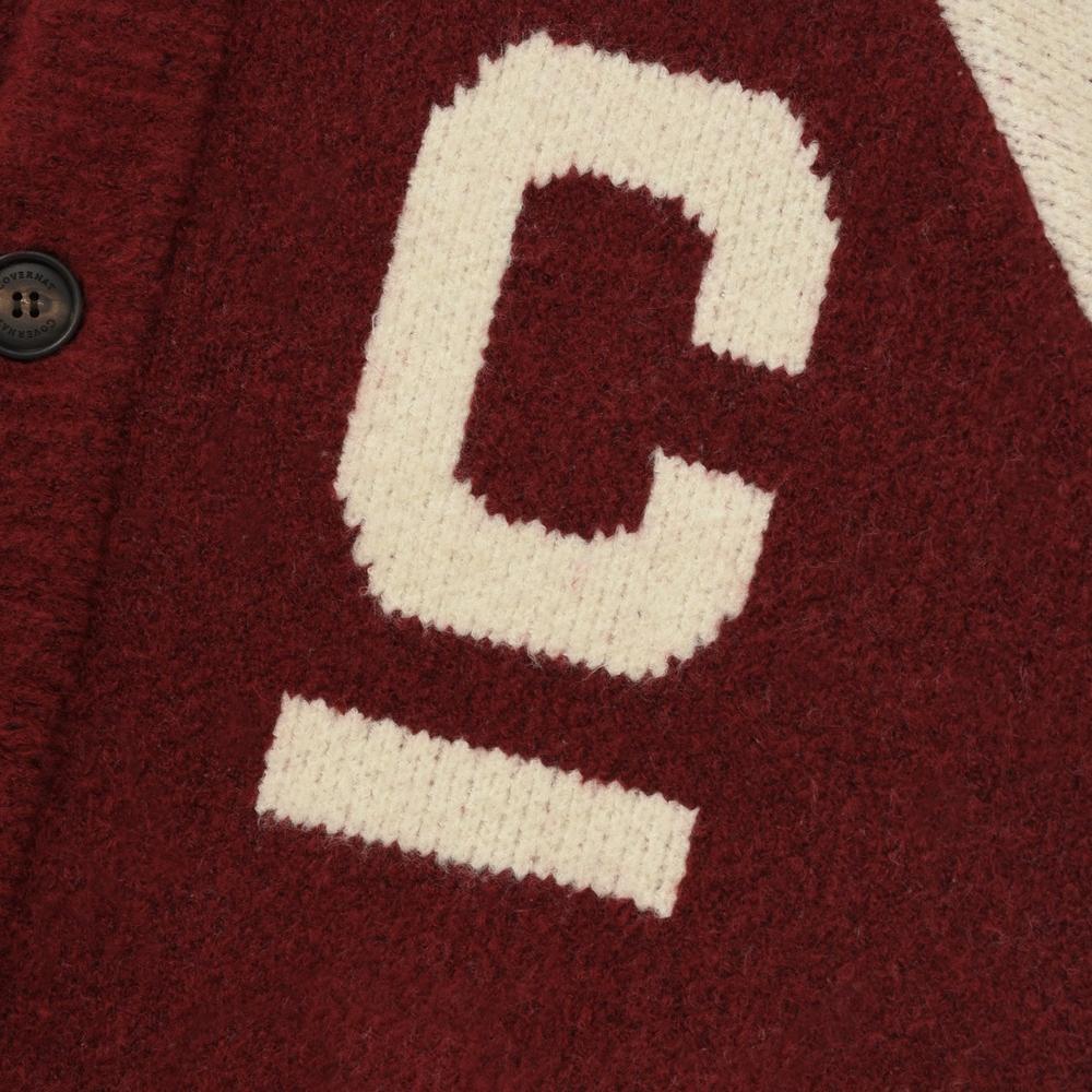 Covernat Logo Long Sleeve Polo Knit Shirt Unisex tops CO2303KT30RD