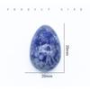 Collection Natural Blue Point Jade Mini Ornament Natural Stone Healing Egg Pattern Healing Stone