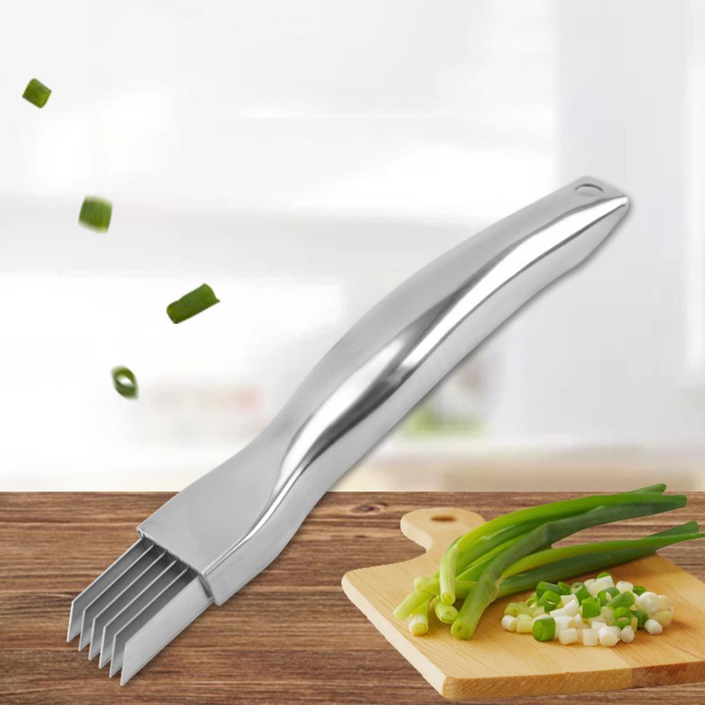 Нож для измельчения шелка, улучшенный нарезанный зеленый нож из нержавеющей стали, кухонный нож для резки овощей, острый нож для измельчения зеленого лука
