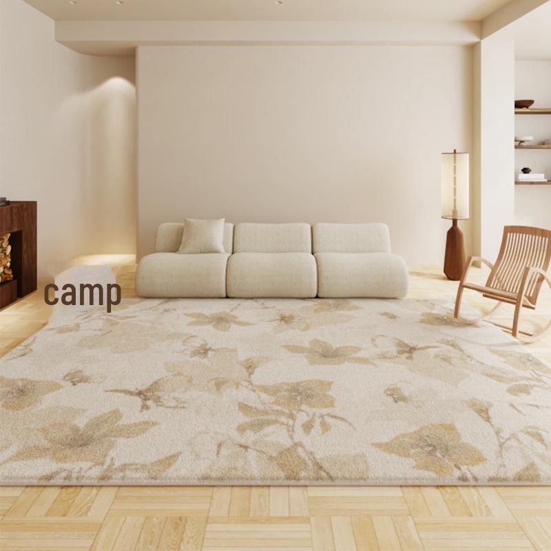 Ковер из овчины в стиле ваби-саби: Толстая, длинная полоса для спальни, дивана или журнального столика