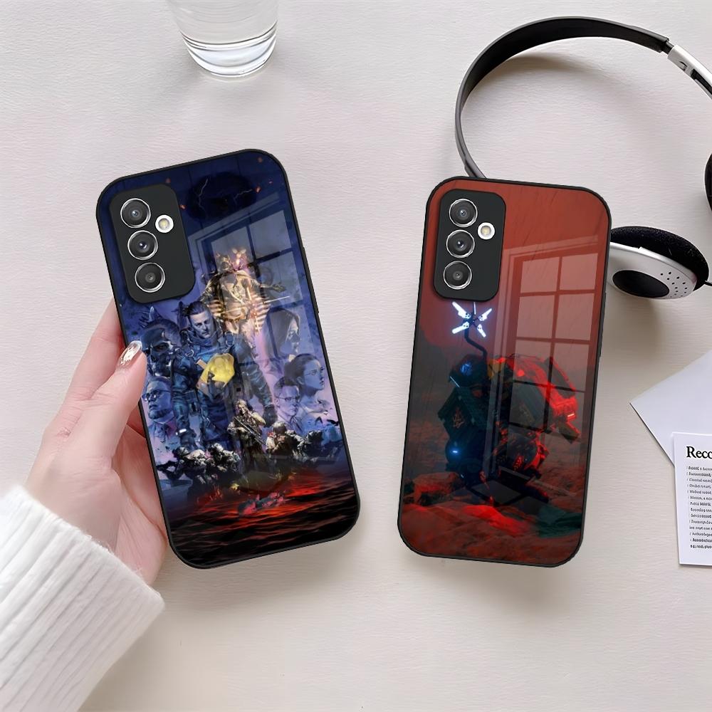 Игровой чехол Death Stranding 2 Стеклянный для Samsung S24 S26 S23 S20 S25 S21 S22 Ultra Fe Plus A05 A06 A16 A26 A36 A56 Coque