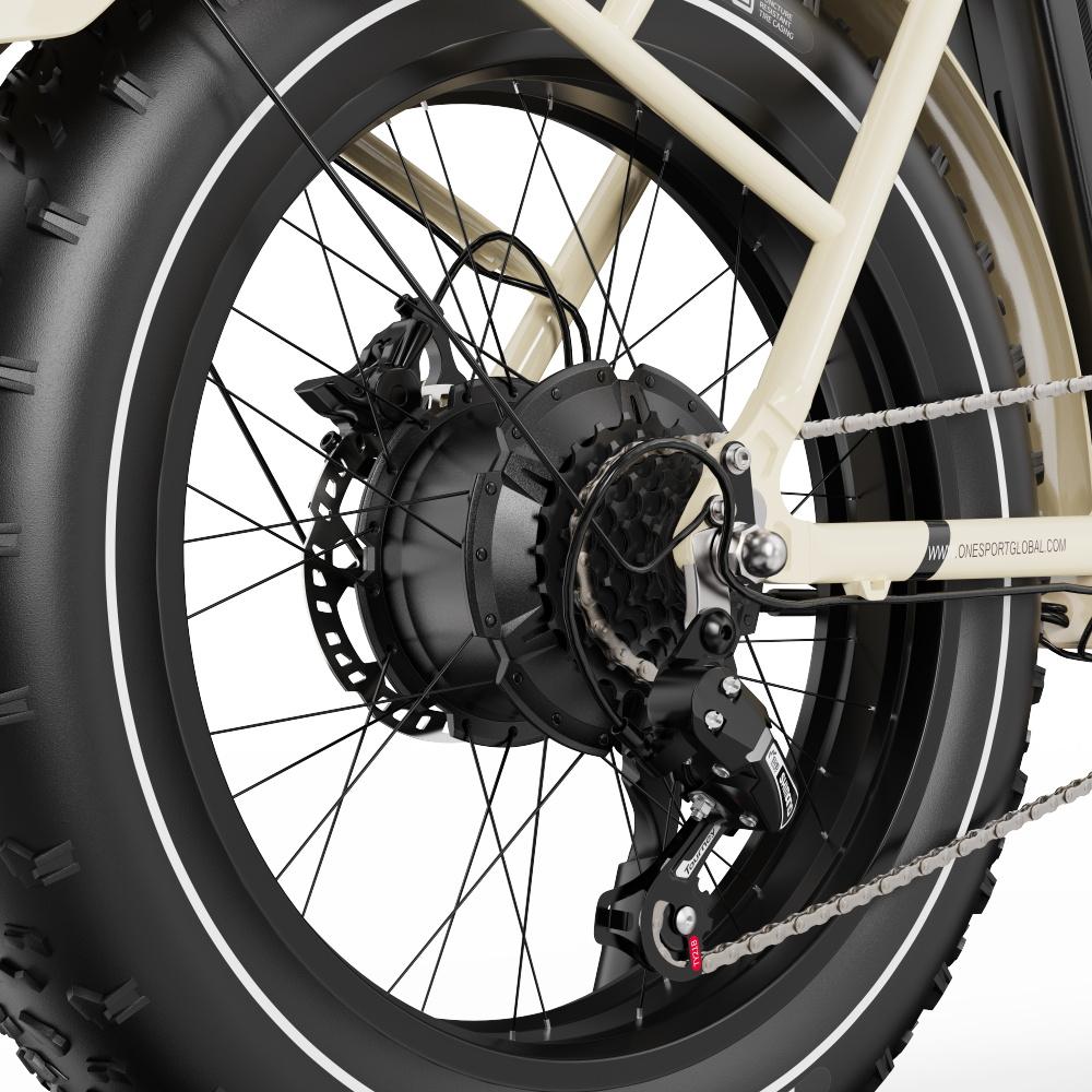 ONESPORT OT16 MAX Adult electric bicycle 500W motor 48V 18AH Dongci 21700 20*4.0 inch tires maximum load capacity 120kg