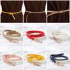 Fashion Candy Color Graceful Faux Leather Belts Dress Strap Thin Skinny Waistband Adjustable Belt