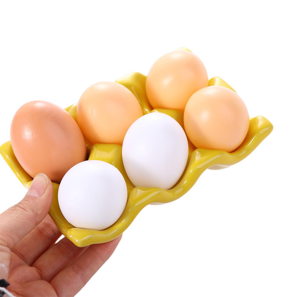 Christmas DIY Boiled Egg Serving Dish Kitchen Porcelain Eggs Tray Egg Stand Storage Rack Egg Holder