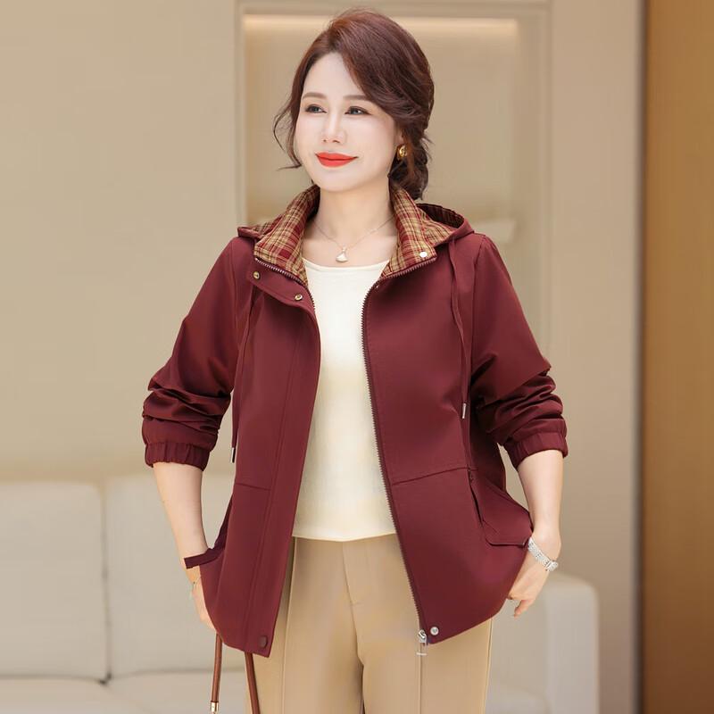 Women's Mid-Aged Casual Zip-Up Jacket