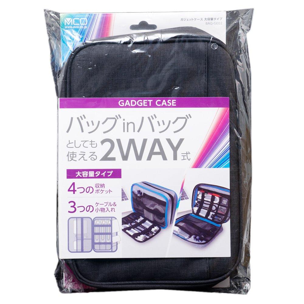 Miyoshi MCO Сумка-в-сумку Чехол для гаджетов, Большая вместимость, Черный, BAG-GE02BK