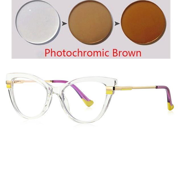 Очки для близорукости с фиолетовой оправой «кошачий глаз» для женщин, весенние шарниры, студенческие очки для близорукости от 0 до 0,5-0,75 до-6,0