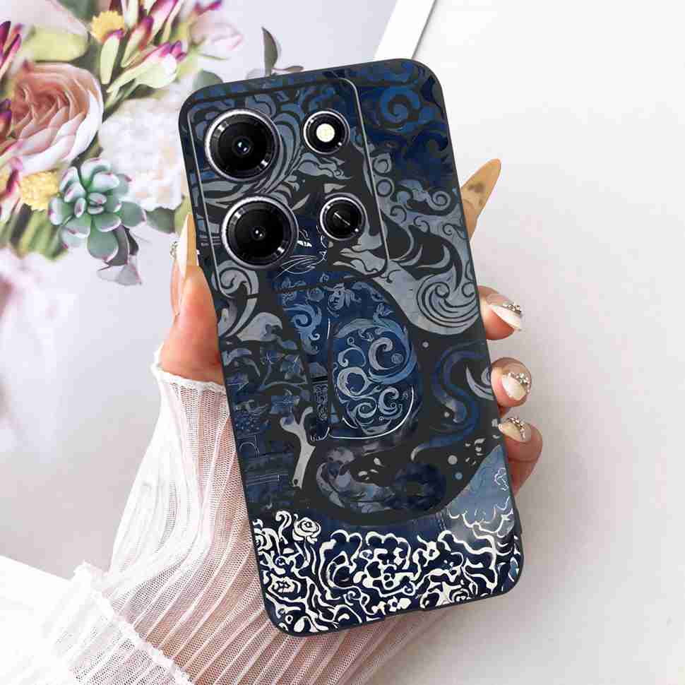 Чехол для телефона Infinix Note 30i X6716 Стильный окрашенный чехол для Infinix Note30i Note 30i Мягкий силиконовый ударопрочный чехол Fundas