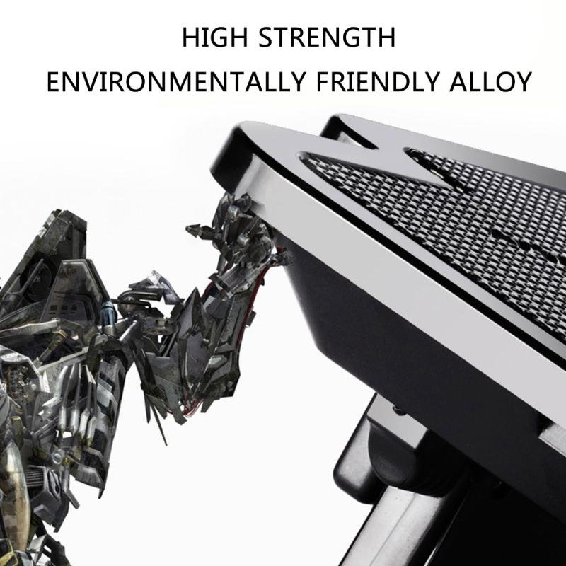 Охладители для ноутбука Большой размер Для ноутбука Два USB LED Тихая охлаждающая подставка для ноутбука 6 скоростей регулируемая Подставка-охладитель для ноутбука