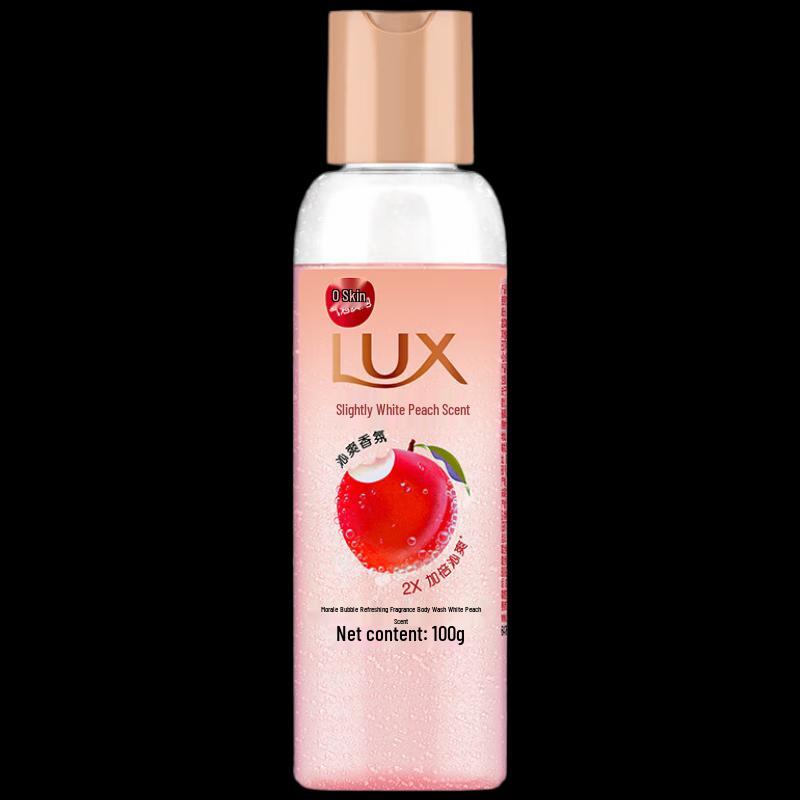 Lux White Peach Scent Bubble Fragrance Shower Gel