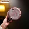 320ml Yixing Purple Clay Teapots Handmade Stone Scoop Pot Raw Ore Iron Red Dragon's Blood Sand Mud Tea Brewing Kettle Zisha Tea