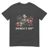 Abraham Lincoln Playing Guitar 250th Anniversary 4th Of July Tshirt