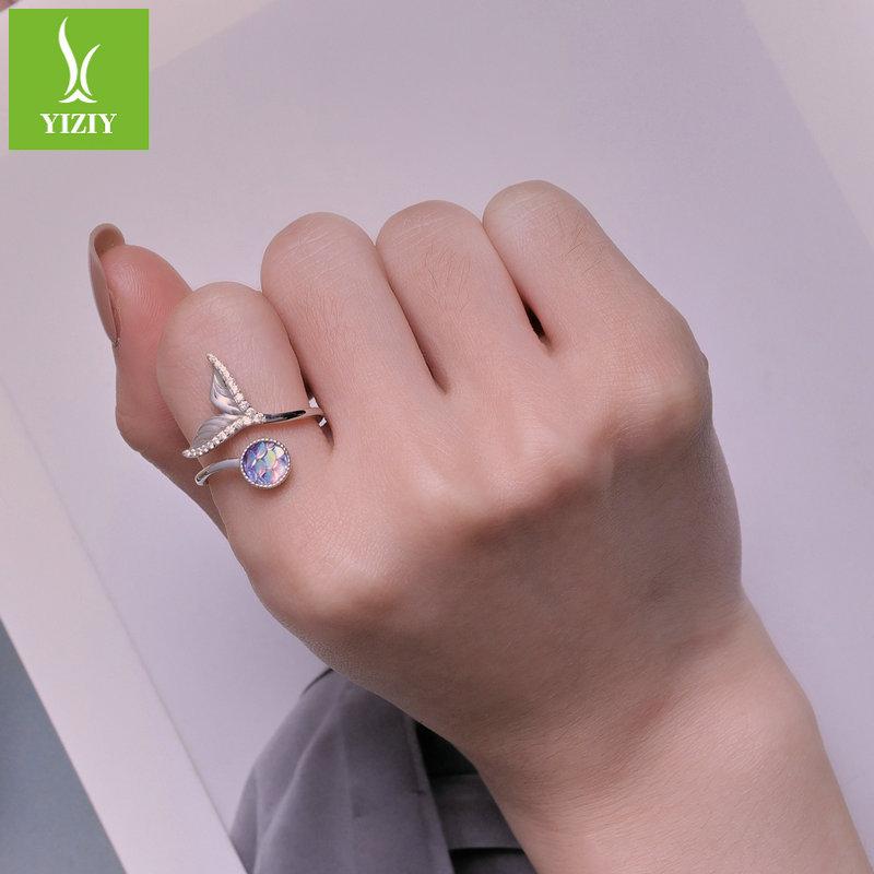 Fantasy Smart Fishtail Open Ring, Popular Jewelry S925 Sterling Silver Ring Jewelry
