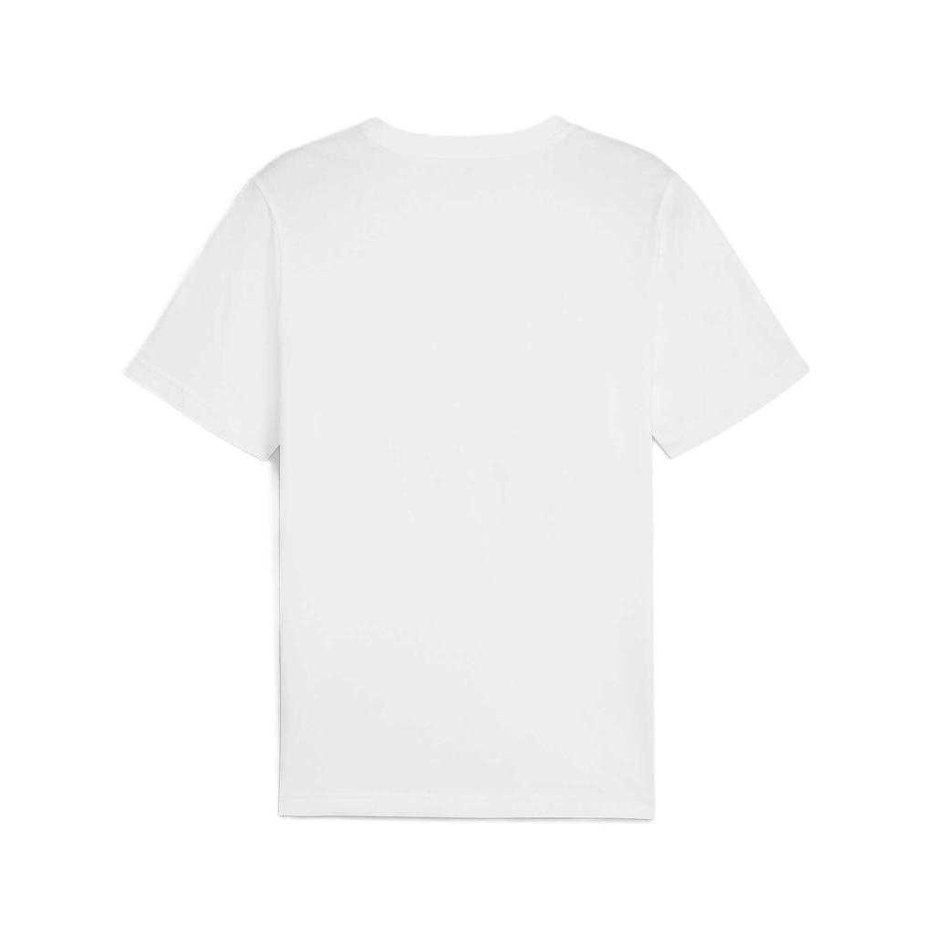 Puma Однотонная футболка с принтом логотипа и буквами, универсальная, удобная, с коротким рукавом, мужские топы, белая 687673-02