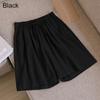 Women Breathable Shorts Drawstring Wide Leg Pants Elastic Waist Fashion Beach Shorts Solid Color
