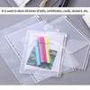 5 шт. удобные прозрачные папки из ПВХ A4 A5 A6 A7, карманные, прозрачные папки на молнии для 4/6 колец, папка для тетрадей, папка для отчетов