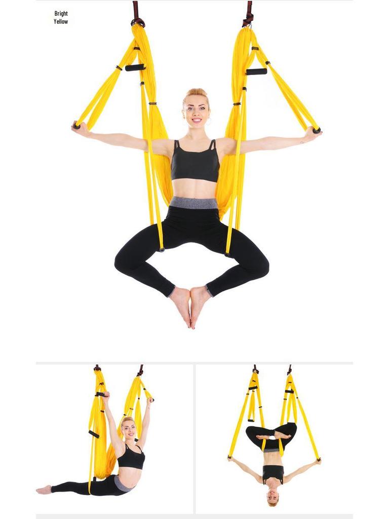 Гамак для воздушной йоги с удлинительным ремнем «Дейзи Чейн», неэластичный набор для занятий в помещении