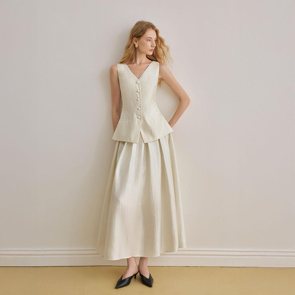 Waiwaiaiem Yy_Fake Two Pieces Splice Dress