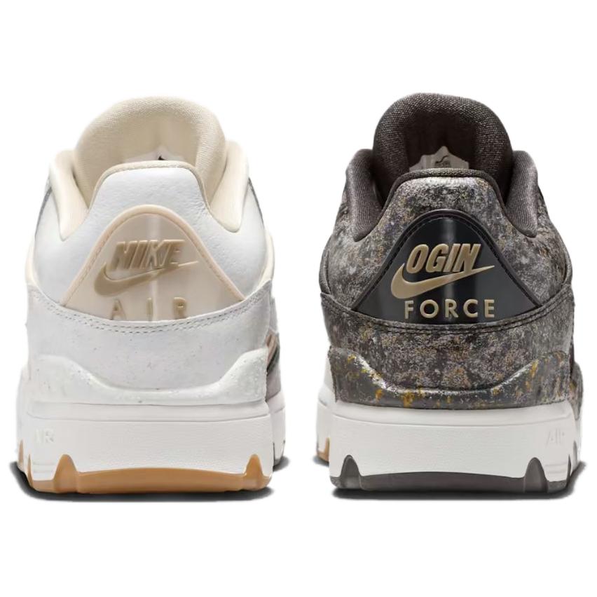 Nike X Nigo Air Force 3 Kintsugi Pack Удобная посадка Низкие кроссовки Мужские кроссовки Белый Серый IB1801-001