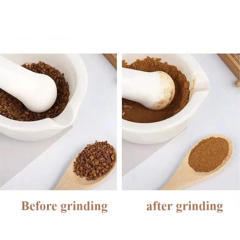 Ceramic Grinding Bowl Baby Fruit Vegetable Rice Paste Food Grinding Tool Laboratory Medicine Crushing Jar Medicine Grinds Bowl