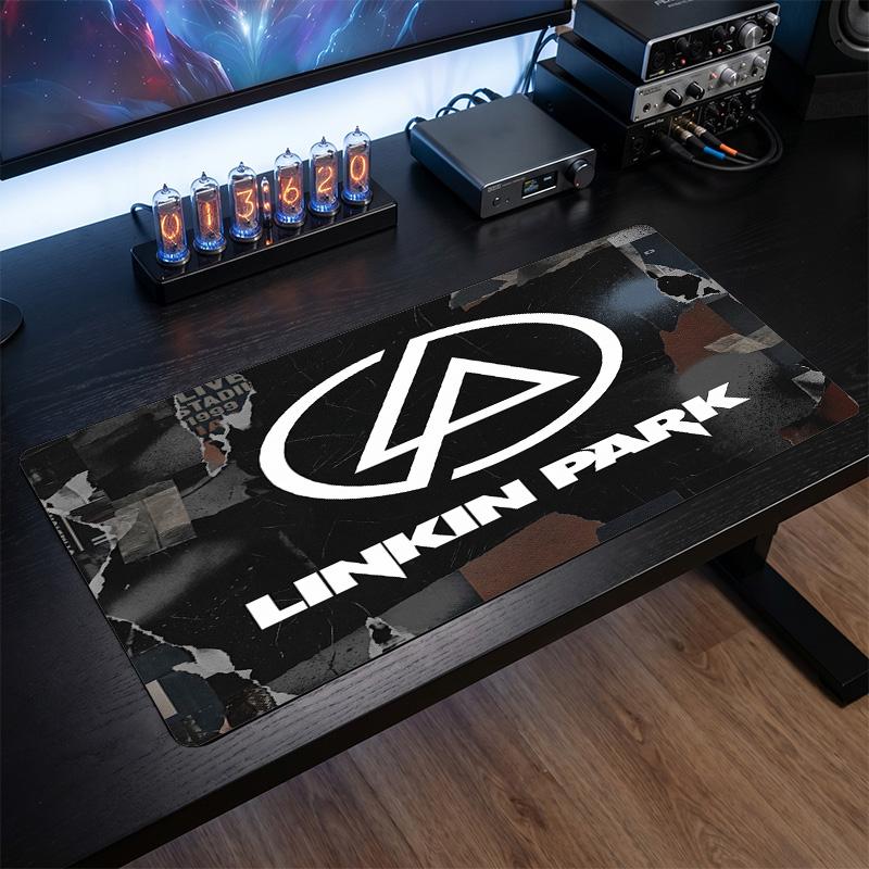 Linkin Park Печать Большой Коврик для Мыши Гладкая Поверхность Анти?Нескользящий настольный коврик для игр, офиса, украшения для ноутбука
