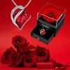 Новый хит продаж, подарок на День святого Валентина, ожерелье Ocean Heart Love с вечной розой, шкатулка для украшений для девочек, подарки на День матери