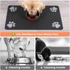 Pet Feeding Mat-Absorbent Pet Placemat for Food and Water Bowl, with Waterproof Rubber Backing, Quick Dry Water Dispenser Mat for Dog and Cat