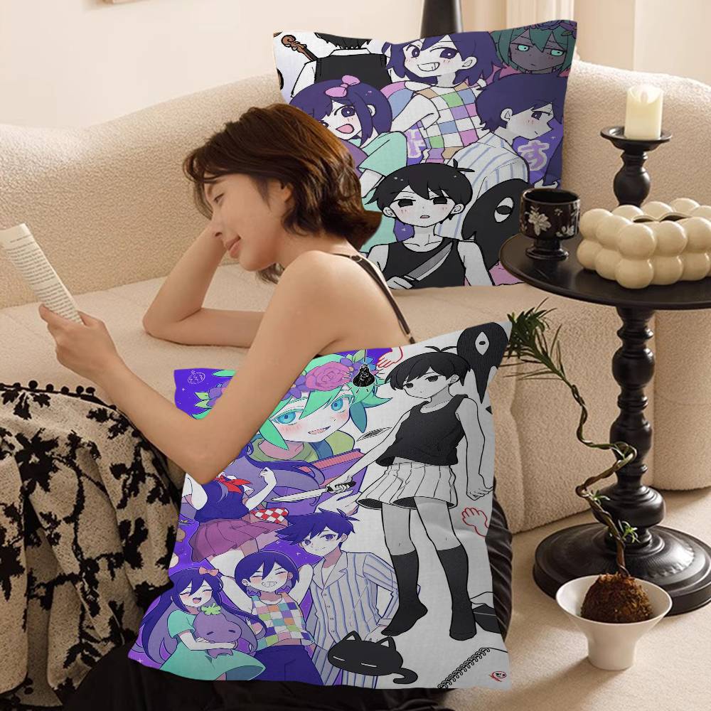 Amine Omori Personalized Pillow Cover Kids Bedroom Wild Party Decor Pillowcase kid Birthday shower Gift