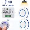 Беспроводной RF 433MHz Пульт Дистанционного Управления Выключатель Света 220В 110В 10А Реле Приемник Мини Круглая Кнопка Настенная Панель Выключателя Для Светодиодной Лампы