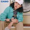 Casio G-Shock Youth GST Series Retro Fashion Trend Three-Eye Dual Display Sports Waterproof Quartz Movement Resin Strap Watch GMA-S140-2APR