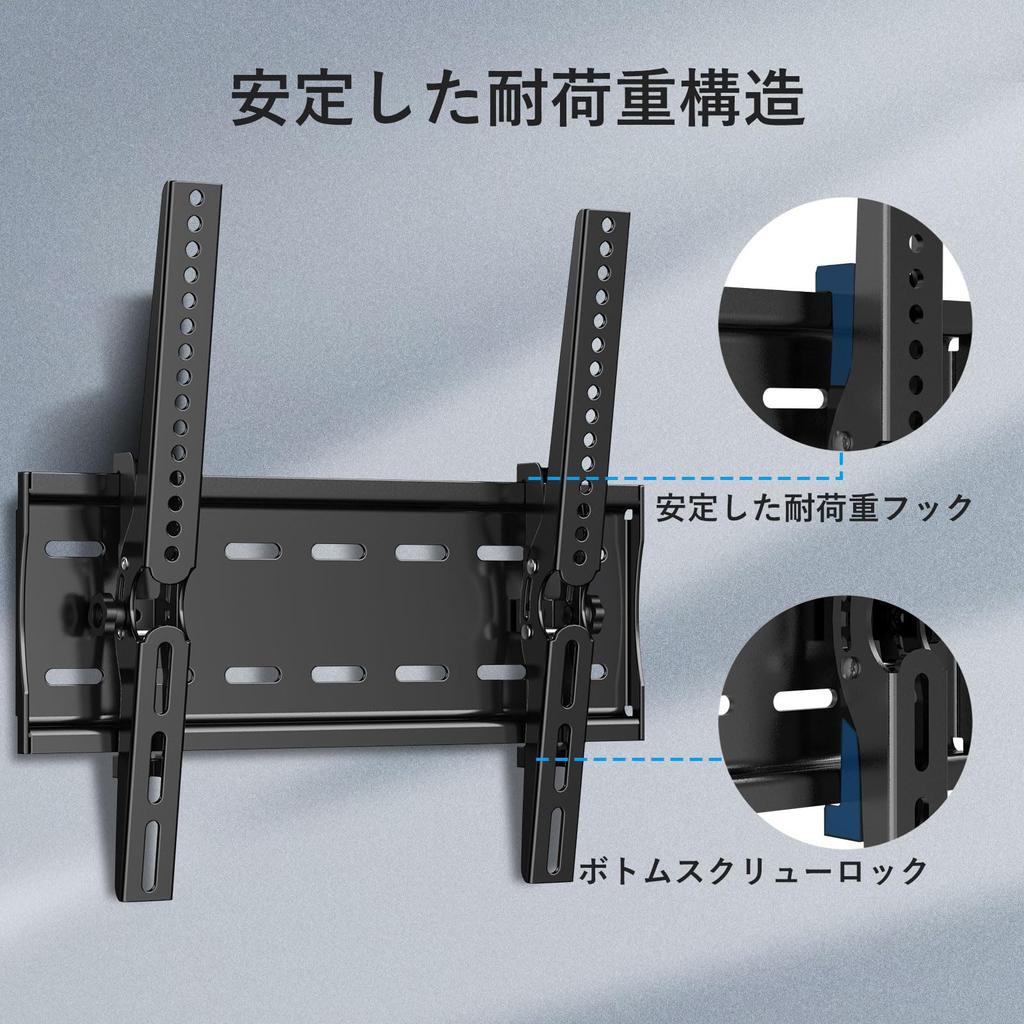 Кронштейн для настенного крепления телевизора ASMXQY для дюймового 4K LCD LED LCD TV-монитора Тонкий настенный кронштейн для телевизора с вертикальным углом Совместим со стандартом VESA для настенного крепления телевизора
