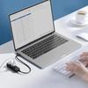 4-портовый USB 3.0 концентратор с портом Type C, док-станция для расширения, USB 3.0 сплиттер, многофункциональный высокоскоростной USB-адаптер питания